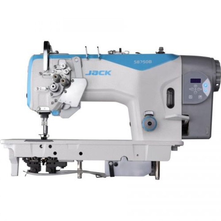 Jack JK-58750B Двухигольная швейная машина с отключением игл и увеличенными челноками