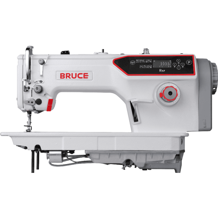Bruce R6F-E Non-stop sewing machine with semi-dry head and automatic functions, for medium materials