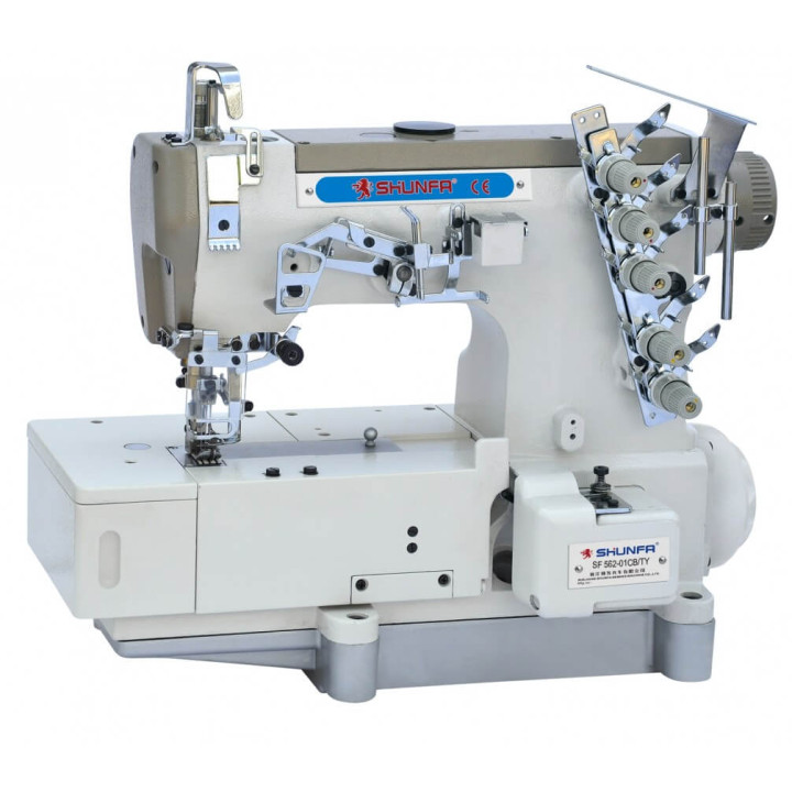 Shunfa SF562-01CB/TY пятиниточная плоскошовная машина с прямым приводом