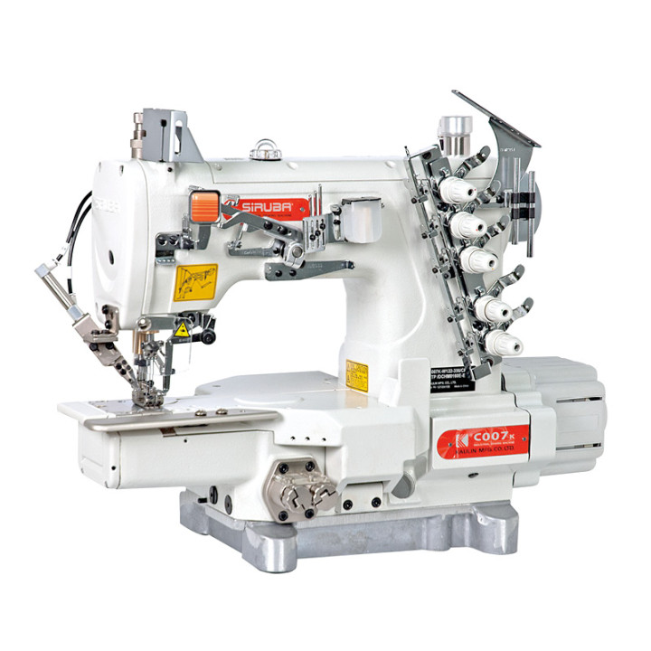 Siruba C007K-W122-356 (364) /Ch /DCKU1-0 Sweest Sweing Machy with a cylindric platform that upper ball of the ball.