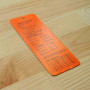 Label cardboard 12h4,5 cm