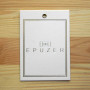 Printed label with eyelet "Epuzer" 10,5x7,5 cm