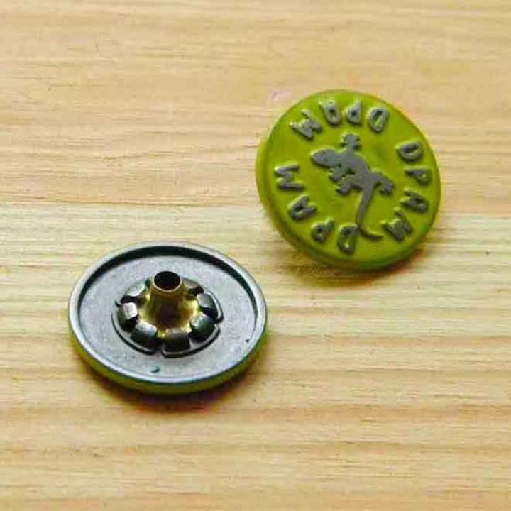 Button metallic color