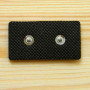Leather label with metal logo "Hemam"