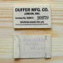 Печатная этикетка "Duffer" 5,5х2,5 см