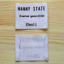Этикетка фактурная "Nanny State" 6,5х4,5 см
