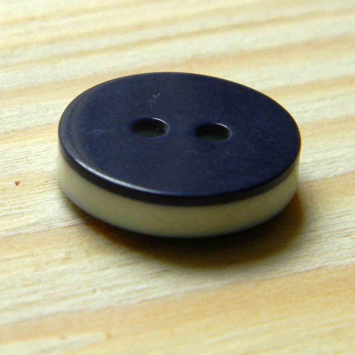 Button plastic multi-layer 22 L 14mm