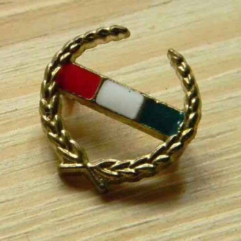 Rivet, metal flag
