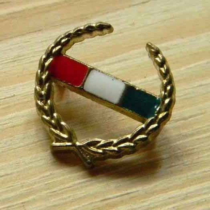 Rivet, metal flag