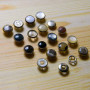 Rivet on the antennae of pearl, button