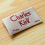 Шелковые этикетки "Charles Kirk" 6х2,5 см