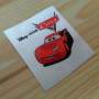 Нейлоновая этикетка "Cars" 4х4,5 см