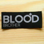 Жаккардовая этикетка "Blood" 7,5х2,5 см