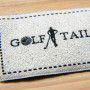 Текстурированные бирки на одежду "Golf Tailor" 5,5х3 см