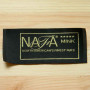 Тканая этикетка с люрексовой нитью" NAFA" 12х5,5 см