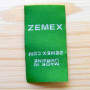 Жаккардовая пришивная этикетка "Zemex" 4,5х2,5 см