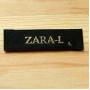 Жаккардовая (тканая) этикетка "Zara-L" люрекс, 6х1,5 см