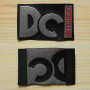 Пришивная этикетка с шелком "DC" 7,5х3,5 см