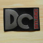 Пришивная этикетка с шелком "DC" 7,5х3,5 см