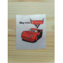 Нейлоновая этикетка "Cars" 4х4,5 см