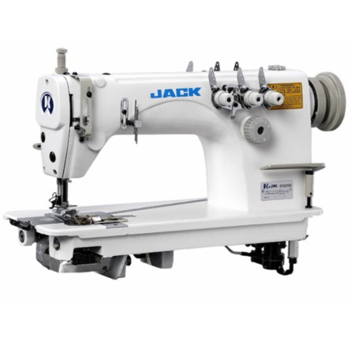 Jack JK-8558W-3 двухигольная швейная машина цепного стежка (последовательная игла)