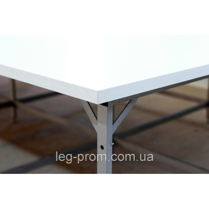 the Cutting table with the butt of a polymer tube 40х20, with shelf