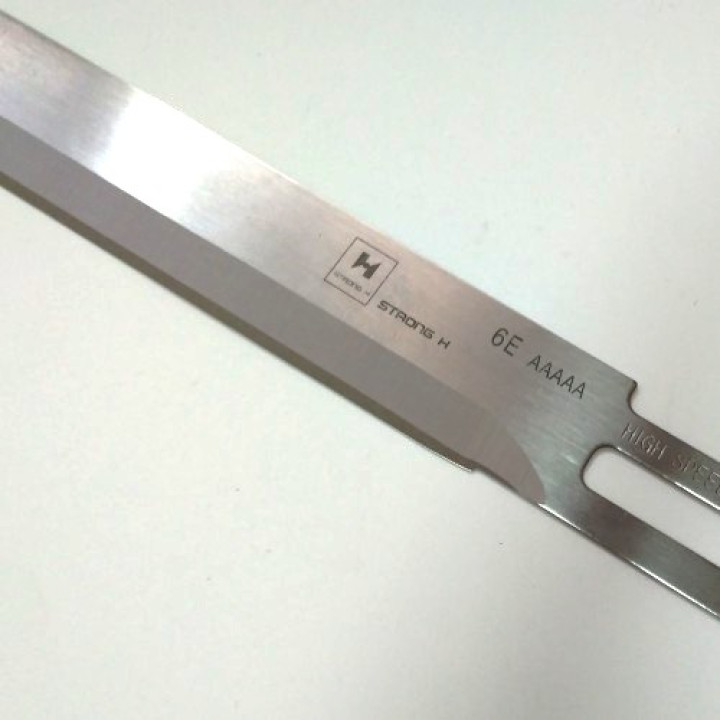 straight Blade 6E(4A) Strong H on a reciprocating knife